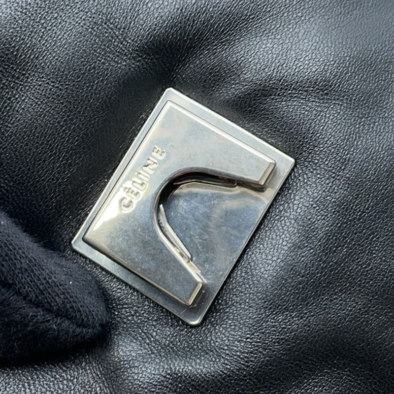 セリーヌ ハンドバッグ ピローバッグ レザー CELINE バッグ 黒
