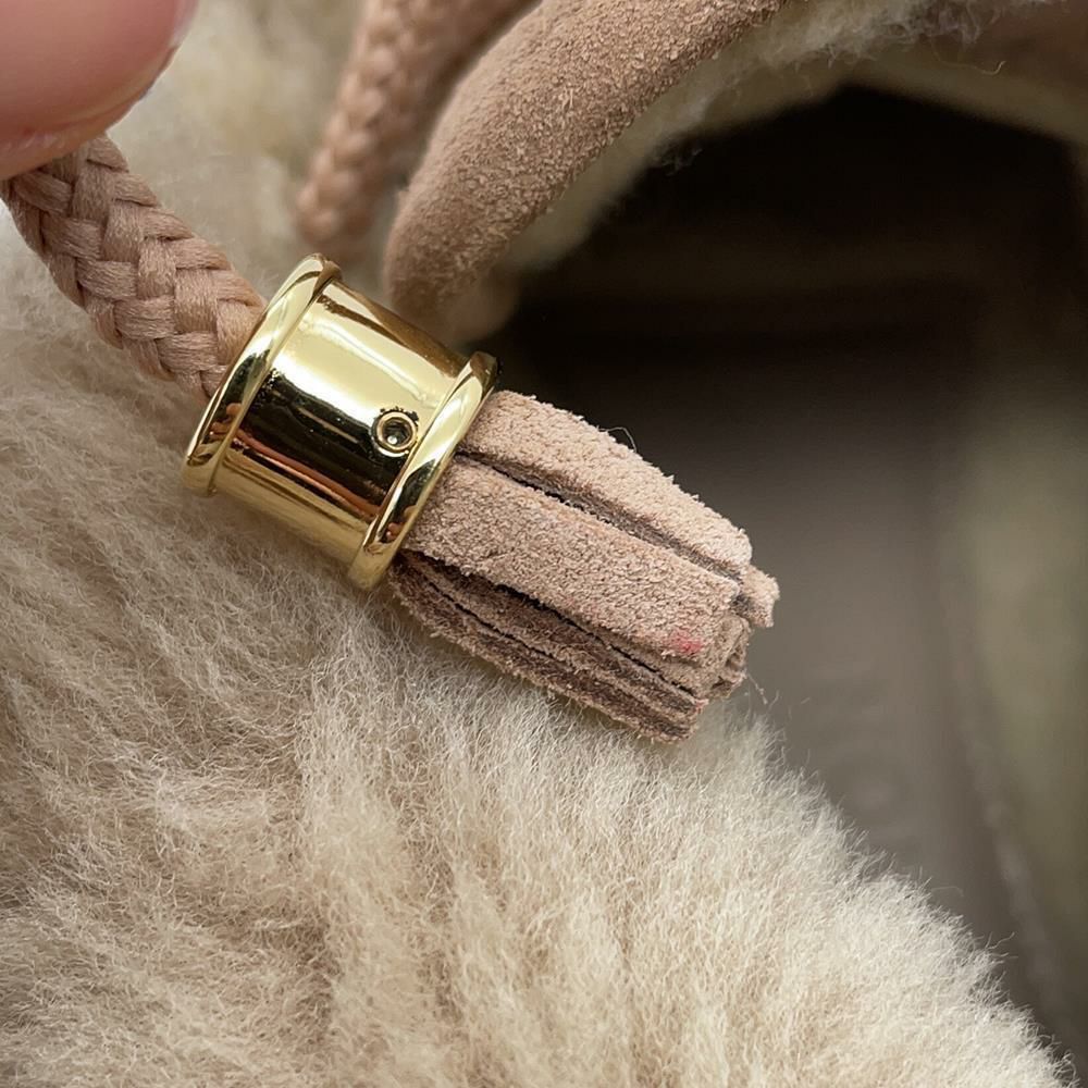 ルイヴィトン スニーカー モノグラムレースアップシューズ ムートン スエード レディースサイズ37 1/2 LOUIS VUITTON 靴