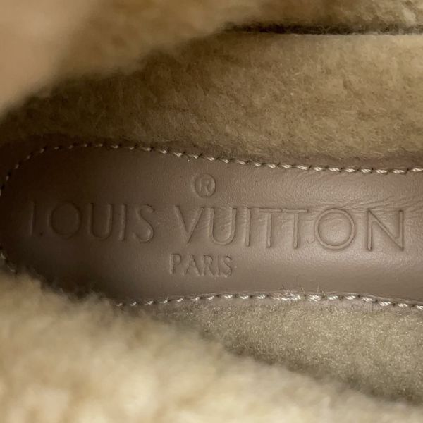 ルイヴィトン スニーカー モノグラムレースアップシューズ ムートン スエード レディースサイズ37 1/2 LOUIS VUITTON 靴