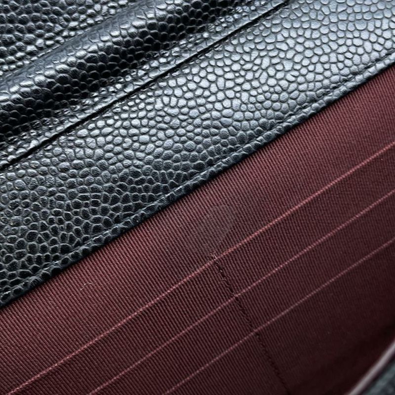 シャネル チェーンウォレット マトラッセ ココマーク キャビアスキン キルティング A33814 CHANEL 財布 黒