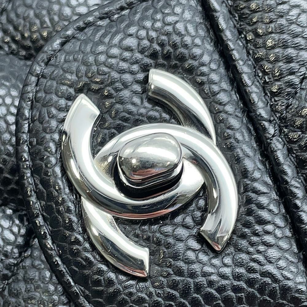 シャネル チェーンショルダーバッグ マトラッセ23 ココマーク ダブルチェーン キャビアスキン A01113 CHANEL バッグ 黒