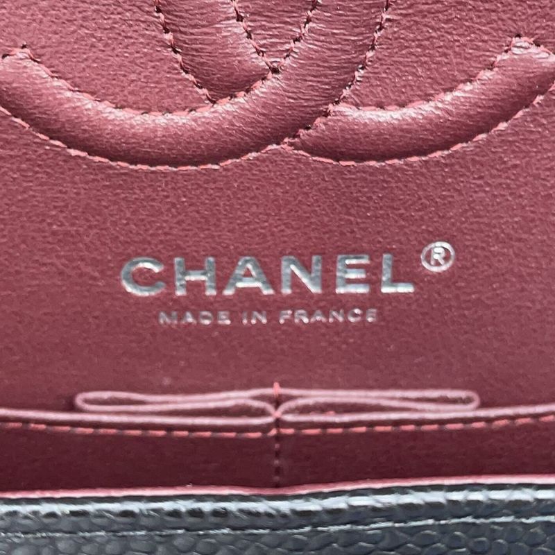 シャネル チェーンショルダーバッグ マトラッセ23 ココマーク ダブルチェーン キャビアスキン A01113 CHANEL バッグ 黒