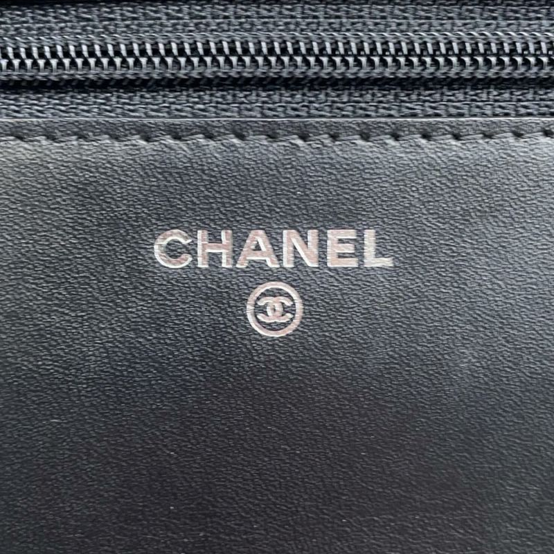 シャネル チェーンウォレット ココマーク キャビアスキン A48654 CHANEL チェーンショルダーバッグ 財布 黒