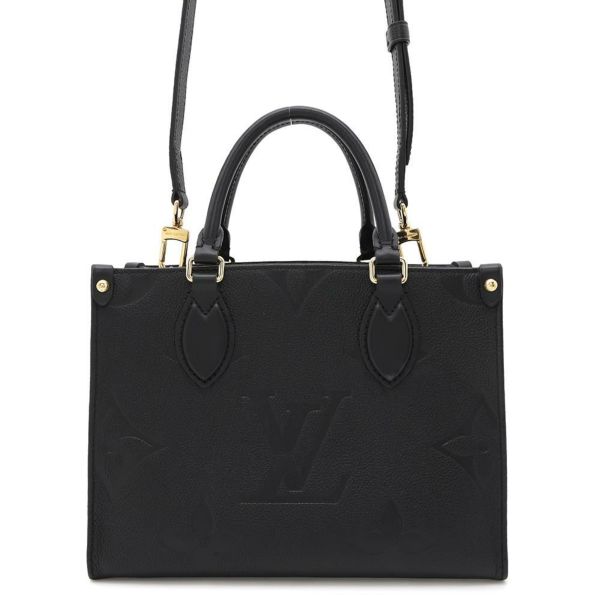 ルイヴィトン トートバッグ オンザゴー PM モノグラム アンプラント M45653 LOUIS VUITTON 2wayショルダー 黒