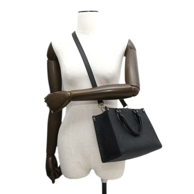 ルイヴィトン トートバッグ オンザゴー PM モノグラム アンプラント M45653 LOUIS VUITTON 2wayショルダー 黒