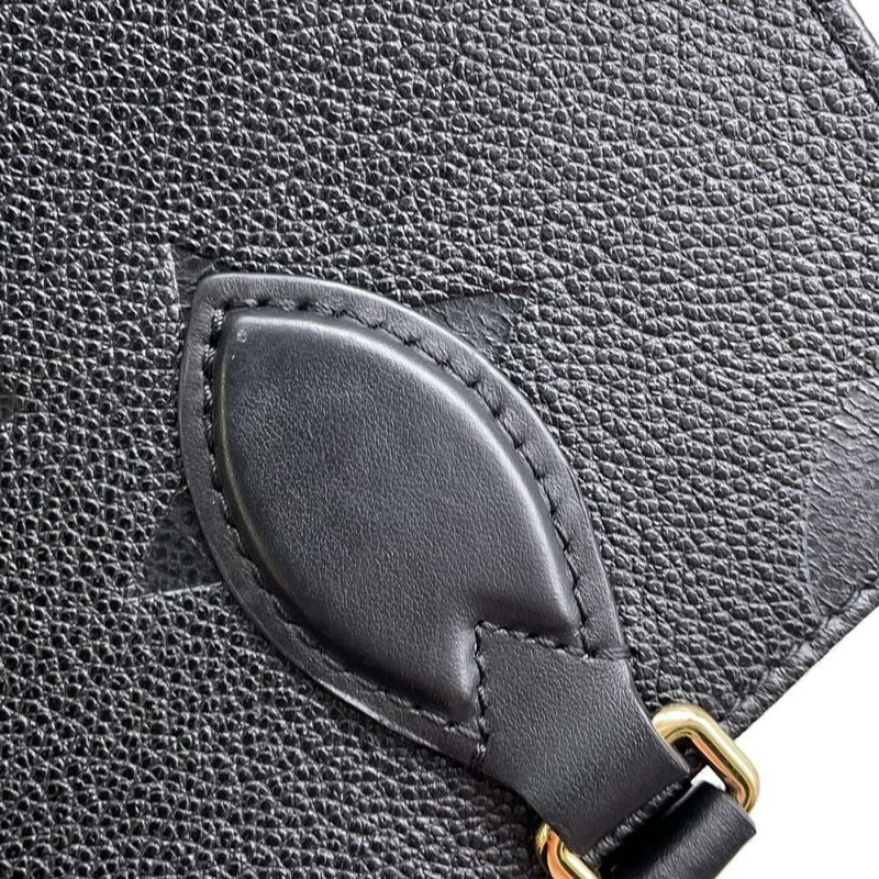 ルイヴィトン トートバッグ オンザゴー PM モノグラム アンプラント M45653 LOUIS VUITTON 2wayショルダー 黒