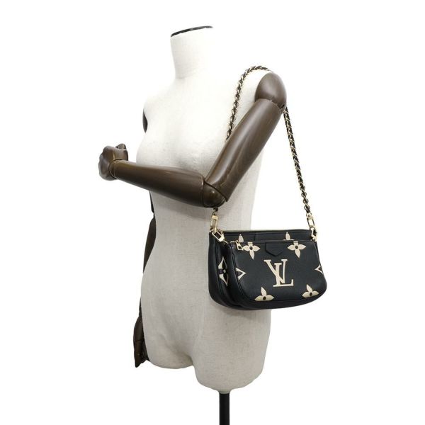 ルイヴィトン ショルダーバッグ モノグラム・アンプラント ミュルティ・ポシェット・アクセソワール M80399 ブラック 黒