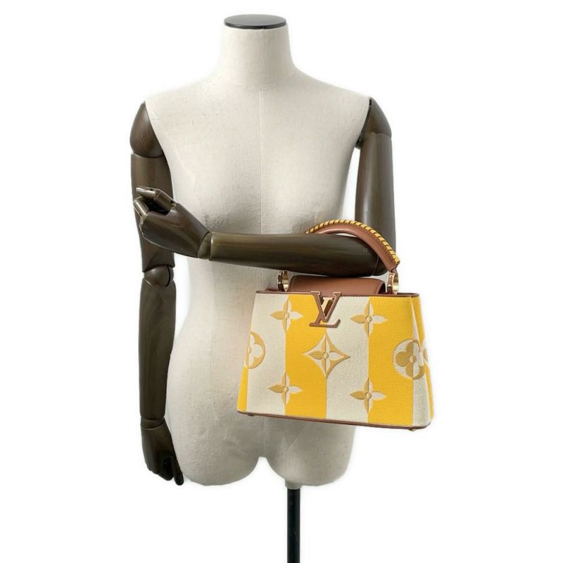 ルイヴィトン ハンドバッグ カプシーヌBB レザー キャンバス M57651 LOUIS VUITTON ショルダーバッグ