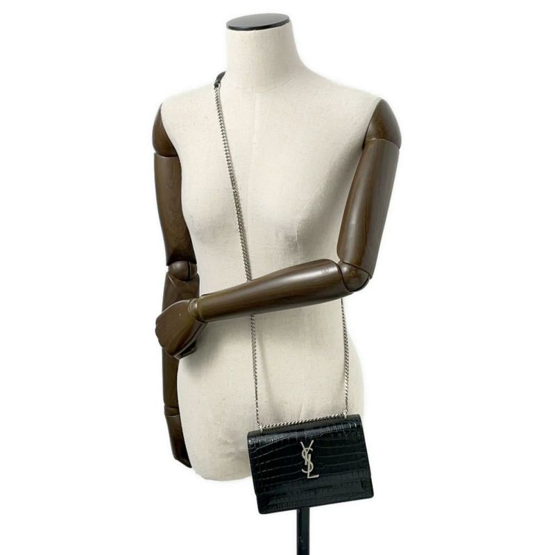 サンローランパリ チェーンウォレット サンセット 452157 SAINT LAURENT PARIS YSL 黒 財布