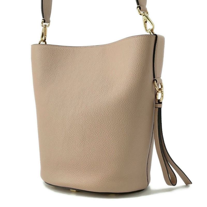 サルヴァトーレ・フェラガモ ショルダーバッグ ガンチーニ ザ スタジオバケット 212892 Ferragamo ピンクベージュ