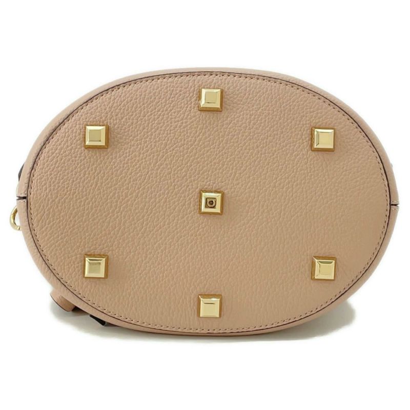 サルヴァトーレ・フェラガモ ショルダーバッグ ガンチーニ ザ スタジオバケット 212892 Ferragamo ピンクベージュ