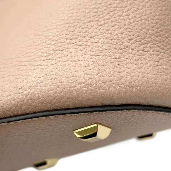 サルヴァトーレ・フェラガモ ショルダーバッグ ガンチーニ ザ スタジオバケット 212892 Ferragamo ピンクベージュ