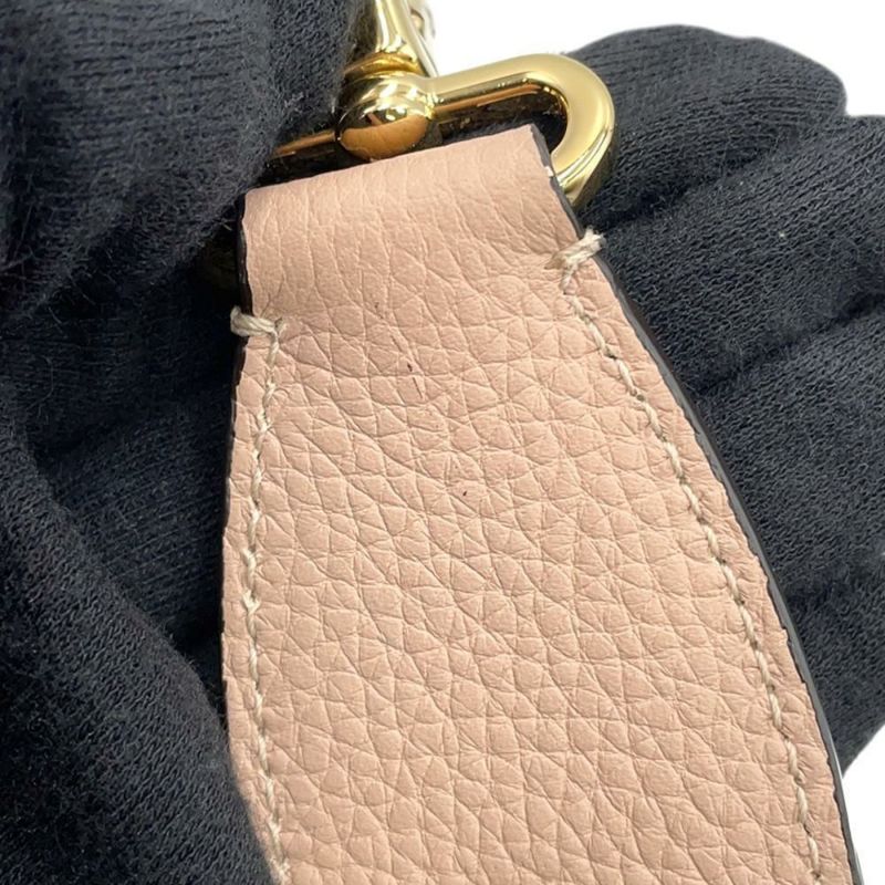 サルヴァトーレ・フェラガモ ショルダーバッグ ガンチーニ ザ スタジオバケット 212892 Ferragamo ピンクベージュ