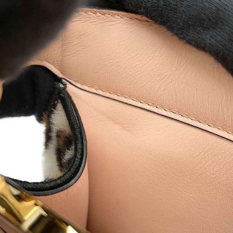 フェンディ ハンドバッグ ピーカブー アイシーユー ISEEU レオパード スモール ハラコ 8BN327 FENDI 2way