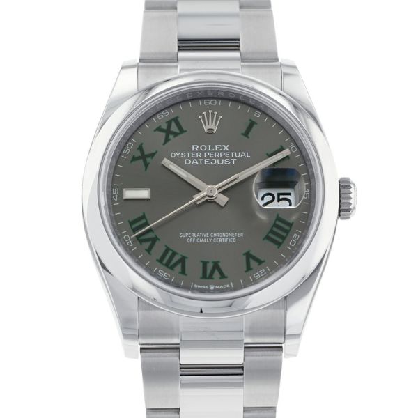ロレックス デイトジャスト36 126200 ROLEX 腕時計 スレート文字盤 ローマン