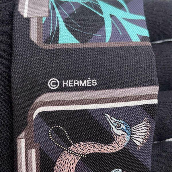 エルメス スカーフ ツイリー エルメス ストーリー HERMES STORY シルクツイル 2023秋冬 黒