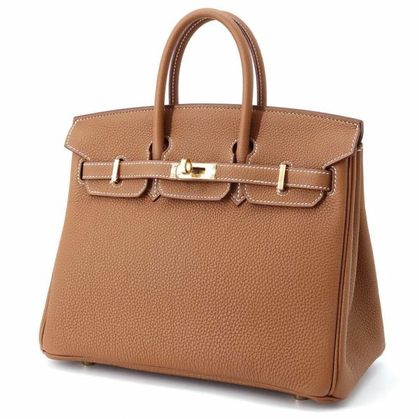 エルメス バーキン25 ゴールド/ゴールド金具 トゴ B刻印 HERMES Birkin ハンドバッグ