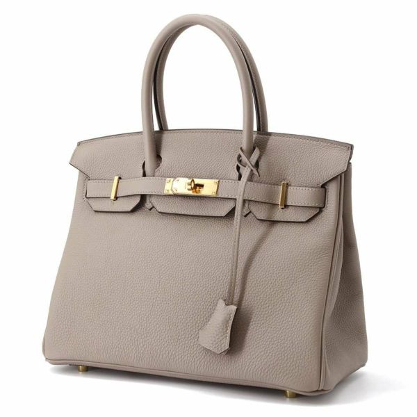 エルメス バーキン30 グリアスファルト/ゴールド金具 トゴ A刻印 HERMES Birkin ハンドバッグ