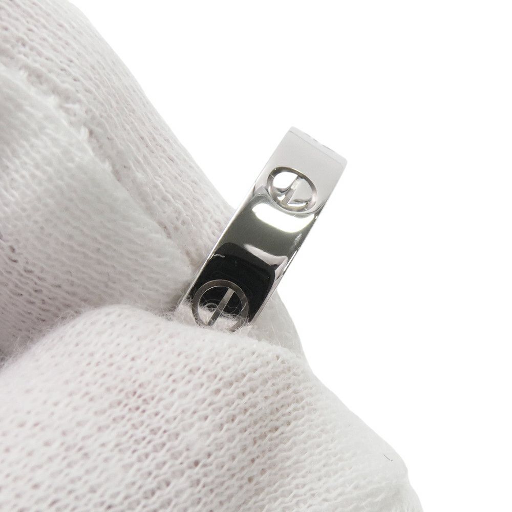 カルティエ リング ミニ ラブリング SM K18WG ダイヤモンド 1P 0.02ct リングサイズ54 B4050500 Cartier 指輪