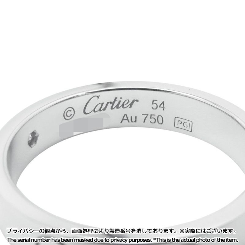 カルティエ リング ミニ ラブリング SM K18WG ダイヤモンド 1P 0.02ct リングサイズ54 B4050500 Cartier 指輪