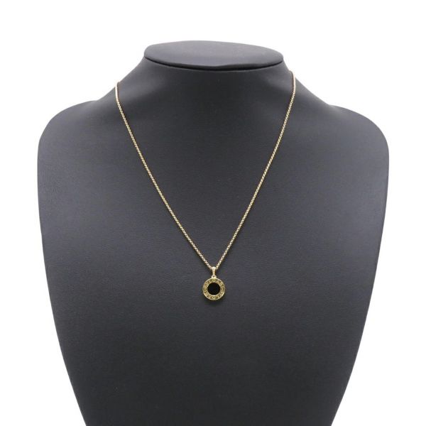 ブルガリ ネックレス ブルガリ・ブルガリ ネックレス オニキス K18YGイエローゴールド 350554 BVLGARI ペンダント