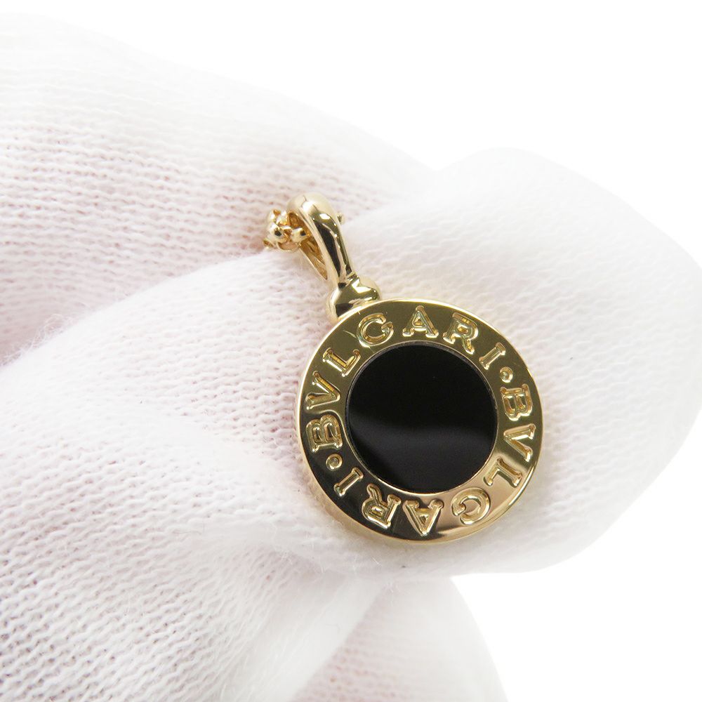ブルガリ ネックレス ブルガリ・ブルガリ ネックレス オニキス K18YGイエローゴールド 350554 BVLGARI ペンダント