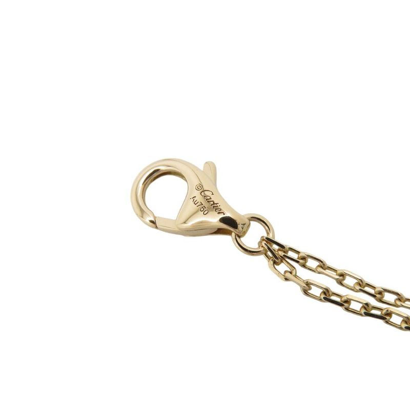カルティエ ネックレス LOVE サークル ネックレス ダイヤモンド 2P 計0.03ct K18YGイエローゴールド B7219500 Cartier ラブ ペンダント