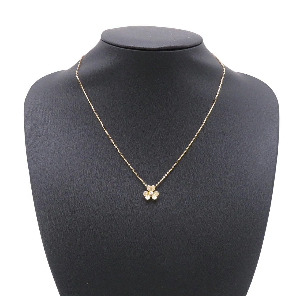 ヴァンクリーフ&アーペル ネックレス フリヴォル ペンダント ミニモデル ダイヤモンド 中石 0.04ct K18YG VCARP24000