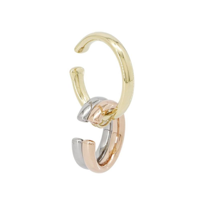 カルティエ ピアス トリニティ シングル イヤリング FOR CHITOSE ABE of sacai K18YG/K18PG/K18WG サイズM Cartier 限定コレクション