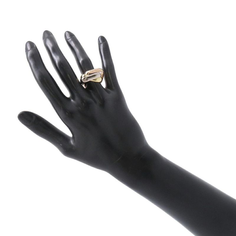 カルティエ リング トリニティ クッション リング ラージモデル K18YG/K18WG/K18PG リングサイズ53 B4239900 指輪