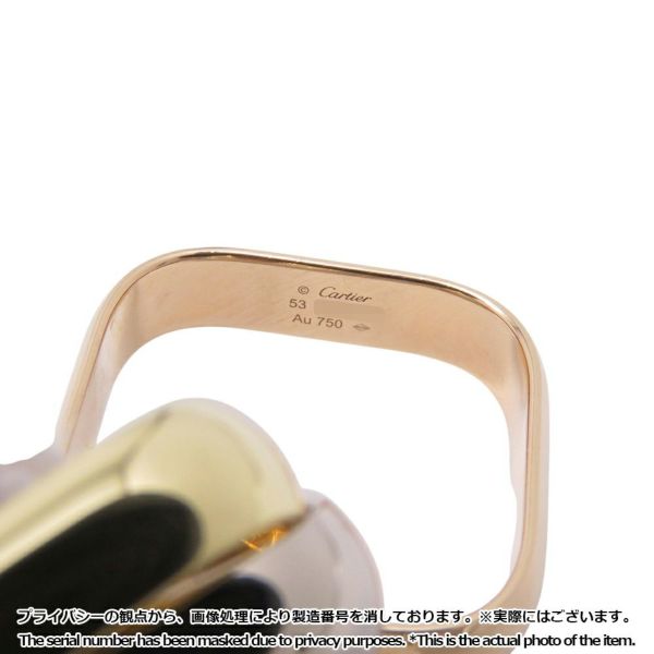 カルティエ リング トリニティ クッション リング ラージモデル K18YG/K18WG/K18PG リングサイズ53 B4239900 指輪
