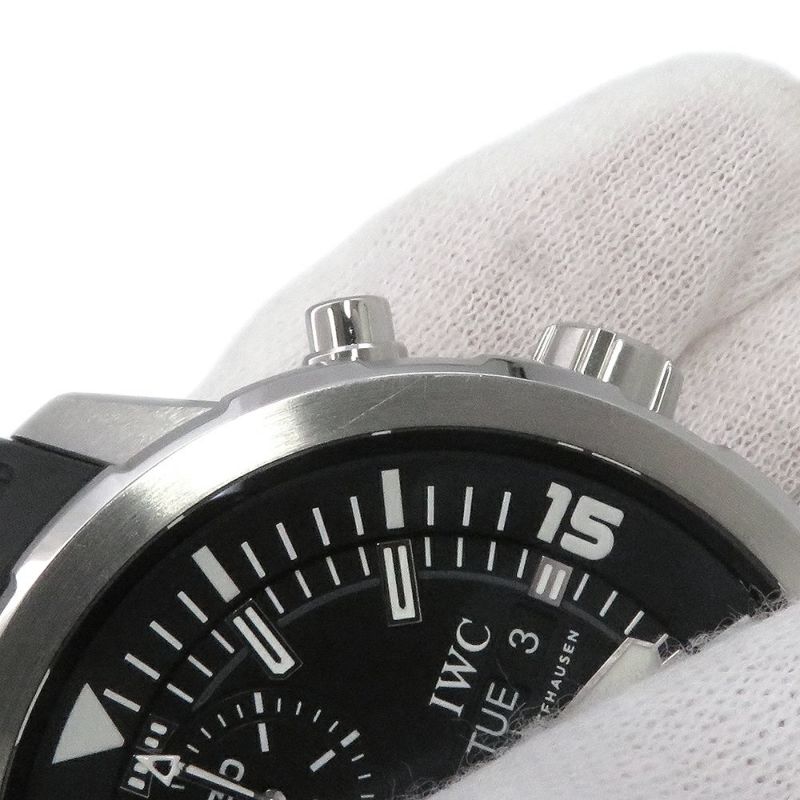 IWC アクアタイマー クロノグラフ IW376803 腕時計 黒文字盤