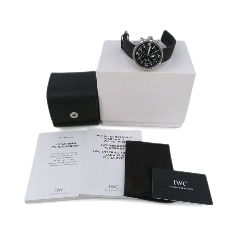IWC アクアタイマー クロノグラフ IW376803 腕時計 黒文字盤