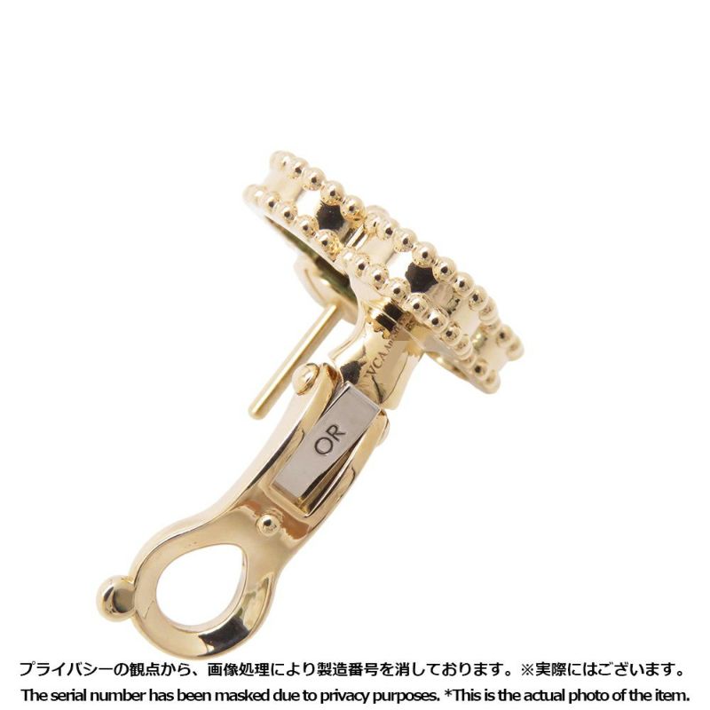 ヴァンクリーフ&アーペル ピアス ヴィンテージ アルハンブラ イヤリング マラカイト K18YGイエローゴールド VCARO3QL00 ジュエリー