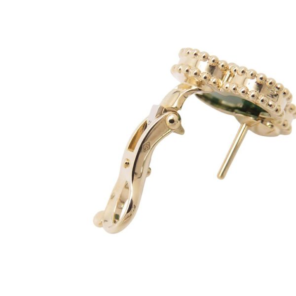 ヴァンクリーフ&アーペル ピアス ヴィンテージ アルハンブラ イヤリング マラカイト K18YGイエローゴールド VCARO3QL00 ジュエリー