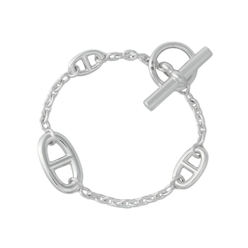 エルメス ブレスレット シェーヌダンクル ファランドール SV925シルバー サイズLG HERMES ジュエリー