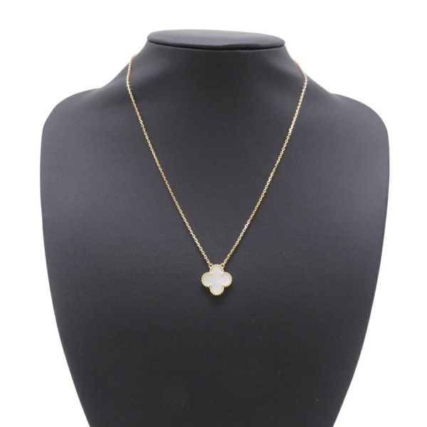 ヴァンクリーフ&アーペル ネックレス ヴィンテージ アルハンブラ ペンダント マザーオブパール K18YGイエローゴールド VCARA45900