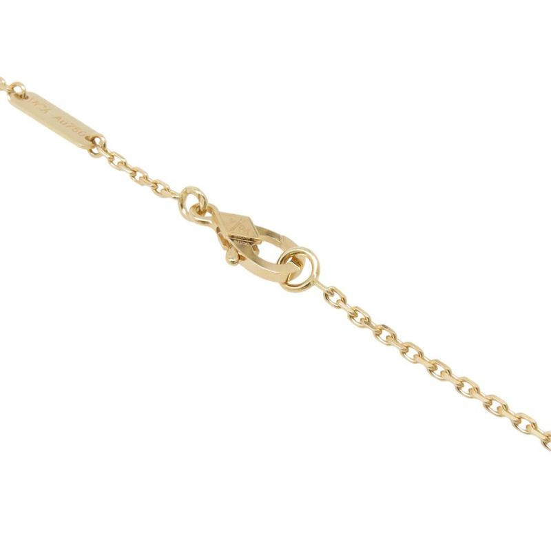 ヴァンクリーフ&アーペル ネックレス ヴィンテージ アルハンブラ ペンダント マザーオブパール K18YGイエローゴールド VCARA45900