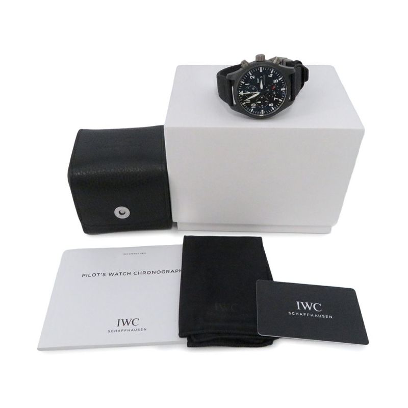 IWC パイロット・ウォッチ・クロノグラフ ・トップガン IW389101 腕時計 黒文字盤