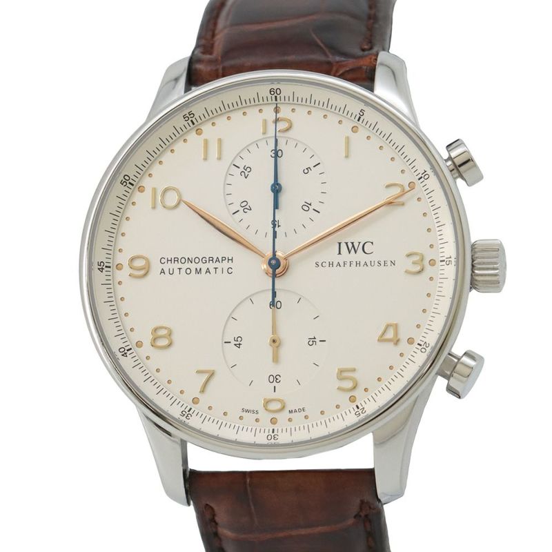 IWC ポルトギーゼ クロノグラフ オートマチック IW371445 腕時計 ウォッチ シルバー文字盤