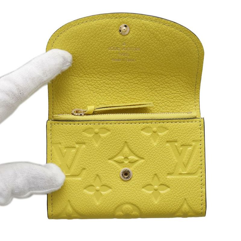 ルイヴィトン 二つ折り財布 モノグラム・アンプラント ポルトモネ・ロザリ M81444 LOUIS VUITTON 小銭入れ 財布