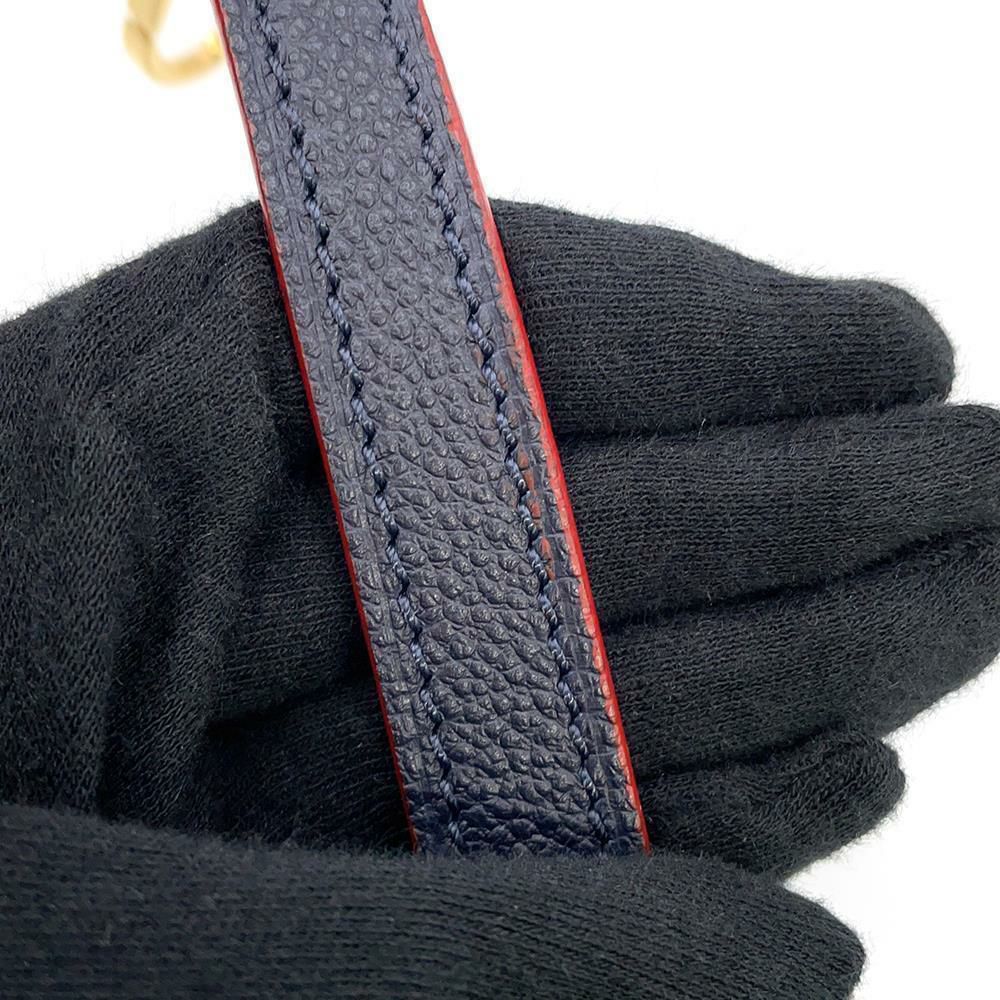 ルイヴィトン ハンドバッグ モノグラム・アンプラント モンテーニュMM M42746 LOUIS VUITTON 2way ネイビー