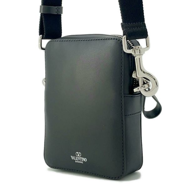 ヴァレンティノ・ガラヴァーニ ショルダーバッグ VLTNロゴ スモール レザー 4Y2B0943WJW VALENTINO 黒
