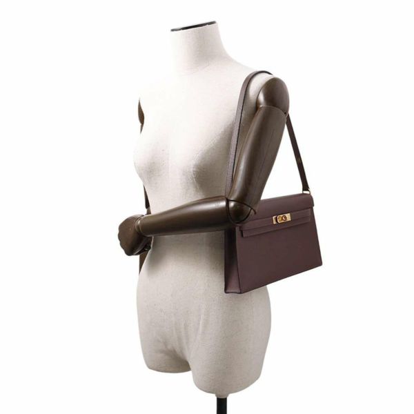 エルメス クラッチバッグ ケリーエラン モカ/ゴールド金具 ヴォ―マダム W刻印 2wayショルダー