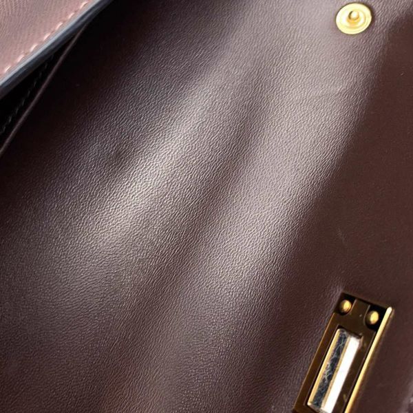 エルメス クラッチバッグ ケリーエラン モカ/ゴールド金具 ヴォ―マダム W刻印 2wayショルダー