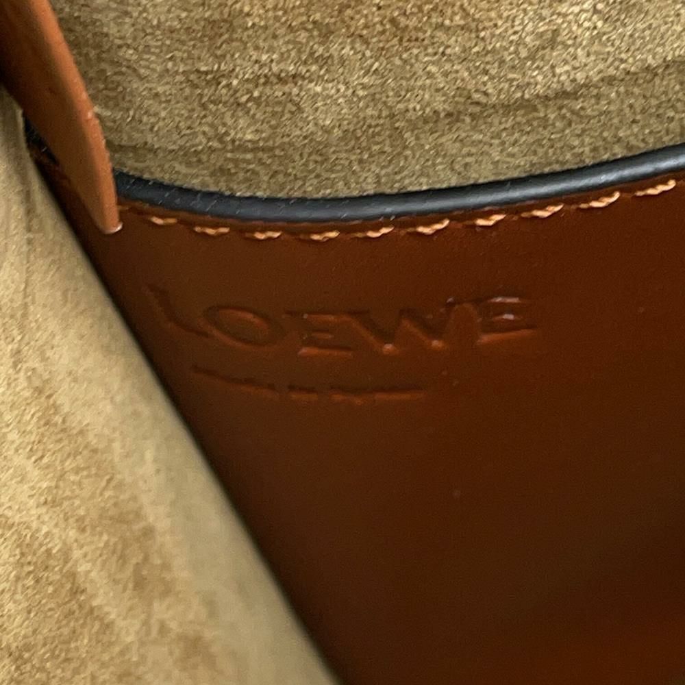 ロエベ ハンドバッグ ゲートバケット カーフスキン 329.56.Z85 LOEWE 2way ブラウン