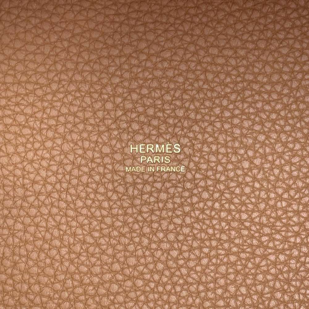 エルメス ハンドバッグ ピコタンロックMM ゴールド/ゴールド金具 トリヨンクレマンス W刻印 HERMES トートバッグ