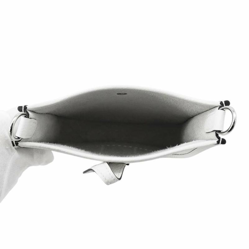 エルメス ショルダーバッグ エブリンTPM ニューホワイト/シルバー金具 トリヨンクレマンス B刻印 HERMES Evelyne