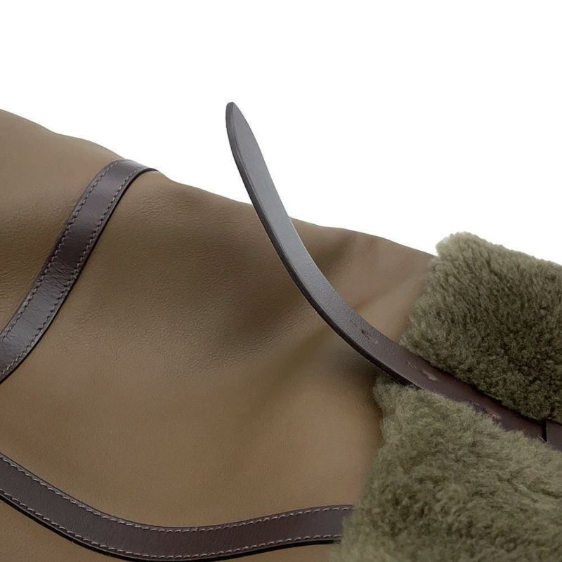 エルメス エトリヴィエール ショッピング ブラウン/シルバー金具 トリヨンクリストバル/ムートンアヴィアトゥール Y刻印