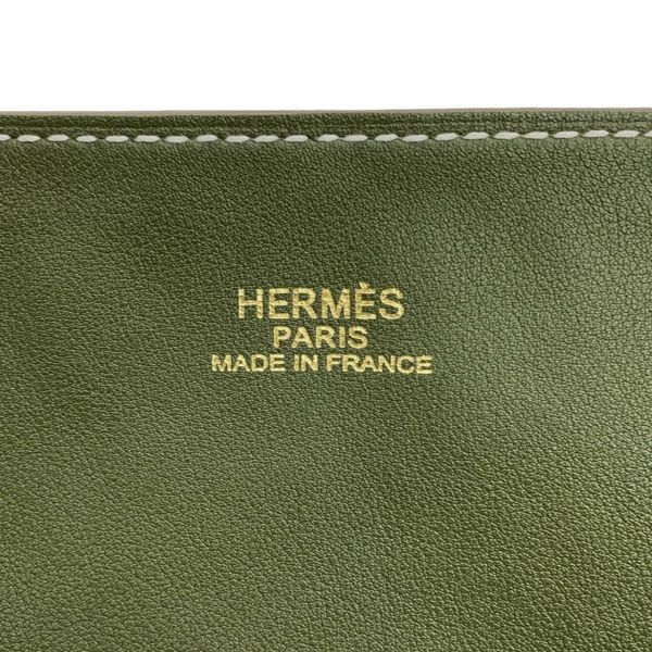 エルメス トートバッグ ドゥブルセンス35 オレンジ/カーキ/グレー/ブルー スイフト □Q刻印 HERMES ショルダー